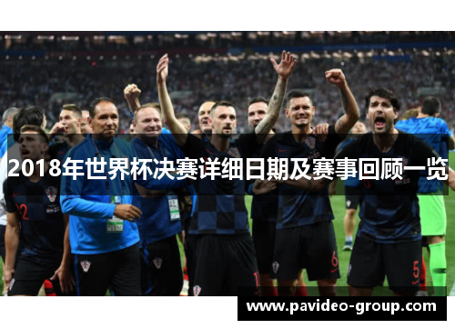 2018年世界杯决赛详细日期及赛事回顾一览